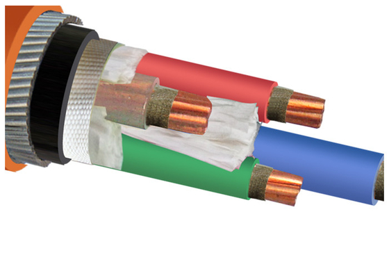 CHINA Feuerbeständiges gepanzertes elektrisches Kabel XLPE/PVC 4core LV isolierte Kupferkern-Stahldraht-gepanzertes Kabel fournisseur