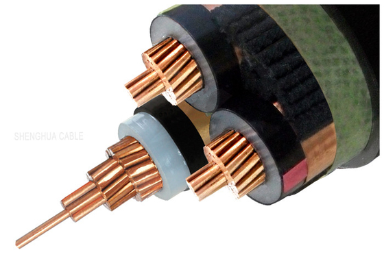 CHINA 3.6/6kV drei entkernen kupfernes XLPE Isolierelektrisches Kabel der Stromkabel fournisseur