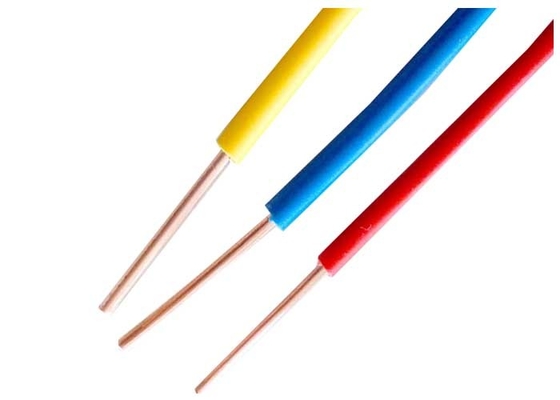 CHINA Steifer Leiter-elektrisches Kabel-Draht für internes verdrahtendes 300/500v, blaues Rot-Gelb fournisseur