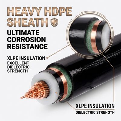 CHINA Korrosionsschutzkabel mit HDPE-Ummantelung und XLPE-Isolierung für den Erdbereich 0,6/1kV Anbieter