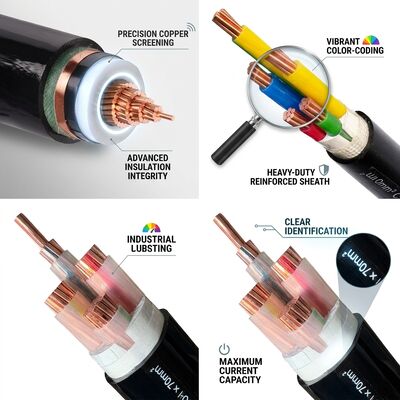 CHINA Halogenfreies flammhemmendes Mittelspannungs-XLPE-isolierte Stromkabel 8,7/15kV Anbieter