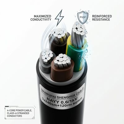 Wasserdicht feuchtigkeitsbeständig PVC-isolierte Leitung 0,6/1kV 2-adrig 2x4mm2 Außenbereich Nasse Bereiche Anbieter