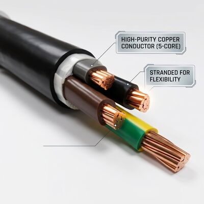 BS 7889 VDE NF C Standard PVC Insulated Cable 0.6/1kV 5 Core 5x16mm2 Export Anbieter
