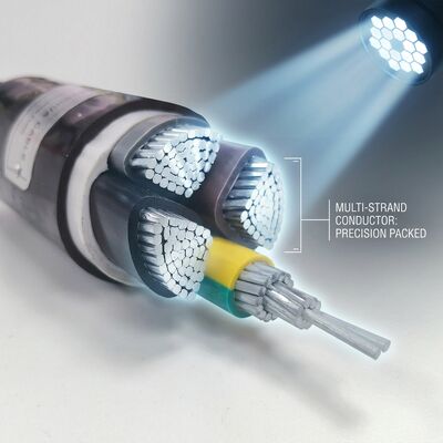 IP68 wasserdichtes PVC isoliertes Stromkabel 0,6/1kV 4x25mm2 Untergrund-Direktbegraben Anbieter