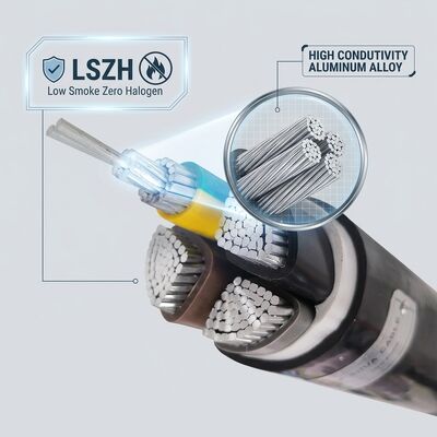 LSZH Kabel mit PVC-Isolierung, geringe Rauchentwicklung, keine Halogene, 0,6/1kV, 4-adrig, 4x50mm2, Brandschutz Anbieter