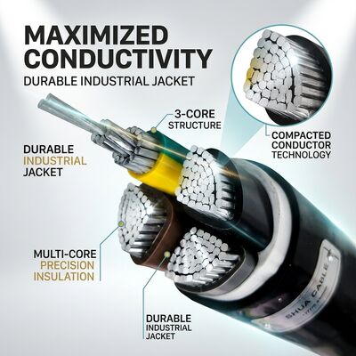 Ölbeständiges chemikalienbeständiges PVC-isoliertes Kabel 450/750V 3-adrig für industrielle Anwendungen Anbieter
