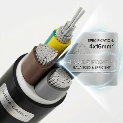 NYY 4x25mm2 PVC Insulated Cable 90C High Temperature Underground 0.6/1kV IEC60502 Power Wire Anbieter