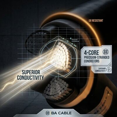 VGV 3x4mm2 UV Resistant PVC Insulated Cable Outdoor Overhead 0.6/1kV IEC60502 Copper Anbieter