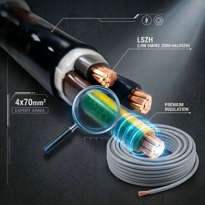 N2XCH 4x25mm2 LSZH PVC Insulated Cable Low Smoke Zero Halogen 0.6/1kV IEC60502 Anbieter