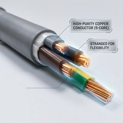 N2XCH-J 5x16mm2 Low Smoke Zero Halogen PVC Insulated Cable Tunnel 0.6/1kV IEC60502 Anbieter