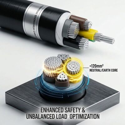 FR 4x35mm2 Flame Retardant PVC Insulated Power Cable IEC60332 0.6/1kV Copper Conductor Anbieter
