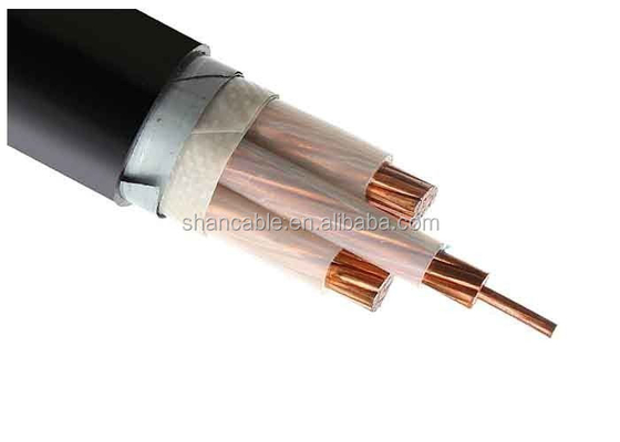 Mittelspannung XLPE isoliertes Stromkabel Einzelkern 3-Kern Kupferleiter XLPE isoliertes Kabel N2XSY fournisseur