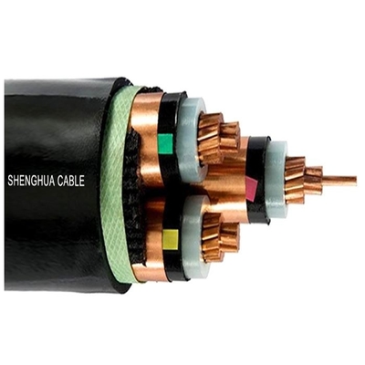Mittelspannung XLPE PVC Isoliertes PVC-Gehäuse 3-Kern-Flexibles Kabel Sh Shenghua fournisseur